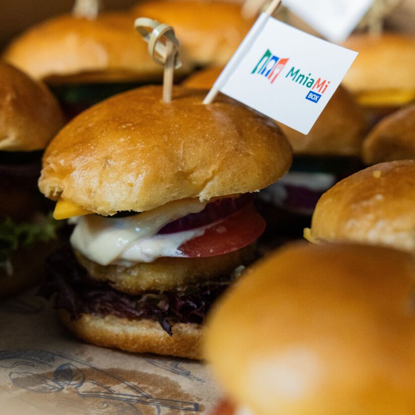 Box mini burger vege 15 szt.
